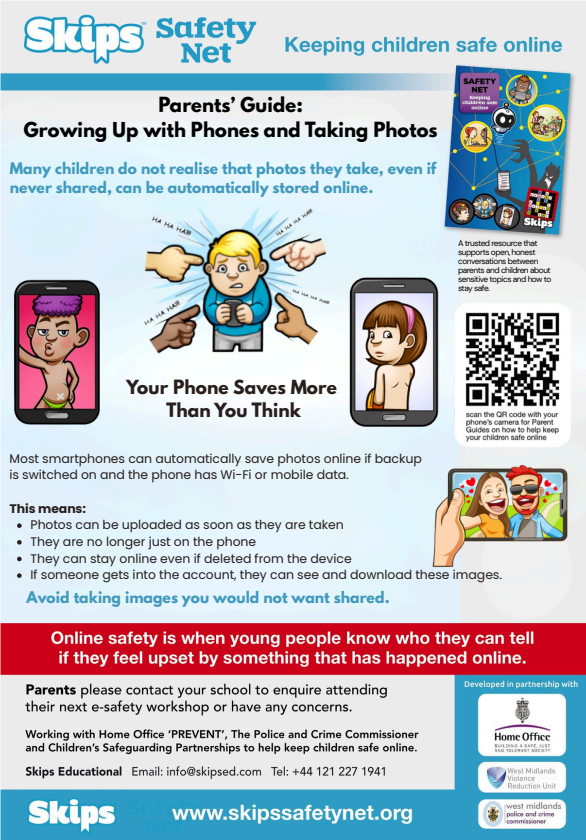 Keeping children safe online poster